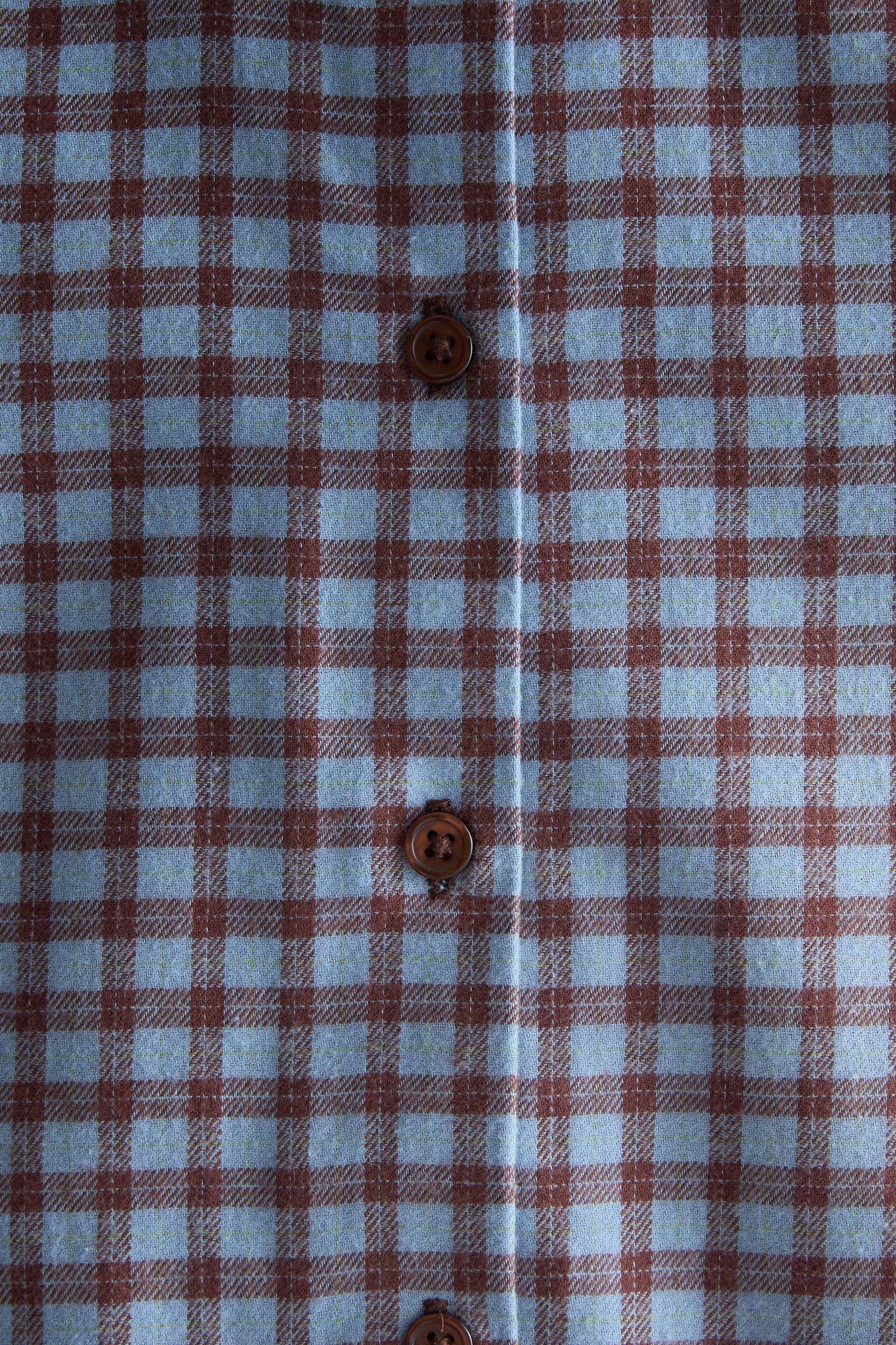 KIDS' PLAID FLANNEL FOOTED ROMPER